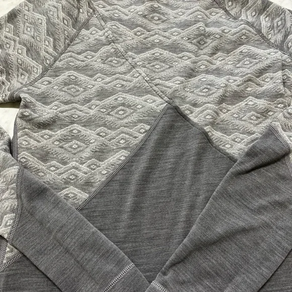 Smartwool Gray Merino 250 Crossover Neck Top - Picture 5 of 9